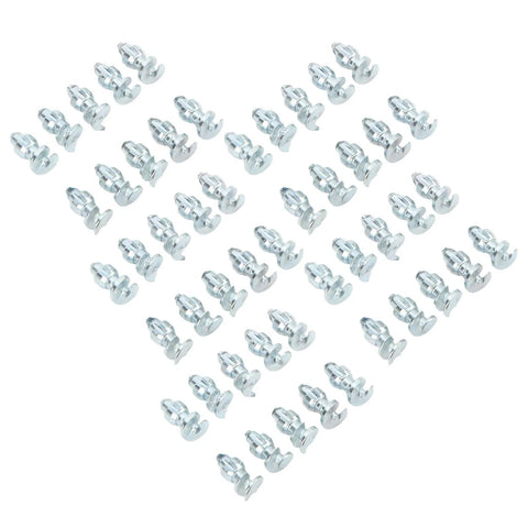50 Pack Anti Slip Tire Thread Studs For Heavy Duty Traction On Loader Skid Steer Forklift Tractor Motorcycle And Off Road Vehicles Tungsten Steel Snow Screws With Aluminum Base Delivering Enhanced Grip And All Weather Safety arranged on white background