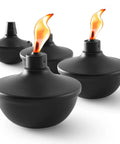 4 Pack Metal Tabletop Torches 22oz Citronella Scented Outdoor Torches For Patio Deck And Garden Refillable Flame Light Lanterns