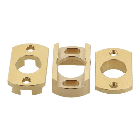 Oldham Coupler for 3D Printer Z Axis T8 Screw Upgrade Kit, Gold Tone Brass Link Reducing Vibration Noise and Chatter, Smooth, Precise Motion, Easy Repair and Calibration for Hot Bed Drive brass coupler set