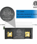 Top Shelf 100 Pack 20A GFCI Receptacles UL Certified with ETL marking for high safety standards in indoor use.