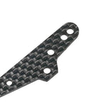 Close-up of Premium Carbon Fiber Suspension Brackets For 1/10 Scale Rc Cars showing detail and holes for installation.