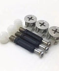 Heavy Duty Aluminum Furniture Connector Kit With Advanced Three In One Screw Design For Quick Wood Tenon Assembly And Smooth Hinge Function Zero Sweat Install Built Solid For Daily Shop Work. Screws and connectors view.