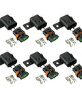 Waterproof Sealed ATO ATC Fuse Holder Assembly Splice Kit For ATO ATC Fuses Six Pack 30A Max Silicone Ring Seal Durable PA Plastic Shell