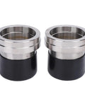 2 Pack Trailer Bearing Protectors With Stainless Steel Dust Caps Double Sided Seals Replacement Bearing Shield 2.44 Inch Diameter