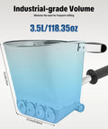 Heavy Duty Pneumatic Stucco Sprayer Hopper With 4 Jet for Concrete Cement Mortar 3.5L capacity aluminum hopper detail view.