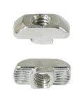 Drop-In T-Nut 1/4-20 Threaded Steel For Aluminum Extrusion Profiles And Rails Fits 15 And 40 Series T-Slot 20 Pack