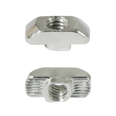 Drop-In T-Nut 1/4-20 Threaded Steel For Aluminum Extrusion Profiles And Rails Fits 15 And 40 Series T-Slot 20 Pack