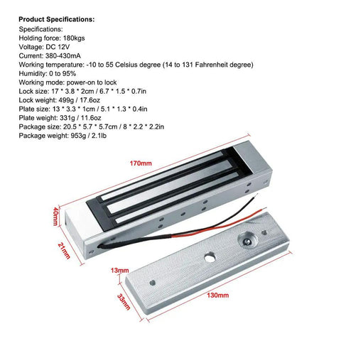 Access Control System Kit With Keypad Beefy 180 Kg Magnetic Lock 1000 User Capacity Smart Door Opener Stainless Steel Exit Button