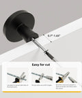 Matte Black Cabinet Knobs Set Of 50 With Screws 1.27 Inch Round Dresser Drawer Pulls For Kitchen Cabinets showing installation guide