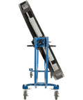 Hardcore 8 Foot Mobile Industrial Cooling Barrel Fan With Six Aluminum Blades And Variable Speed EC Motor, showing front view with adjustable angle.