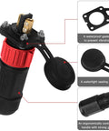 Beefed Up Trolling Motor Plug And Receptacle Set For 12V 24V 36V And 48V Boats, Waterproof Marine DC Power Connector Kit details