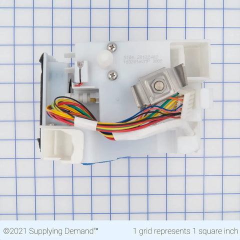 Go-To Ice Dispenser Auger Motor Replacement Kit with cooling fan and cables for side-by-side and French door refrigerator