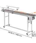 Built To Last Heavy Duty Motorized Belt Conveyor For Inkjet Coding Or Packaging Lines, 59 Inch By 15.7 Inch PVC Anti Static Belt