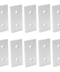Aluminum Brace Bracket 10 Pack Two Hole Joining Plates For 2020 Aluminum Profiles Oxidized Finish 40mm X 18mm X 4mm