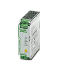 Heavy Duty 24 Volt Dc Switching Power Supply 5 Amp Modular Din Rail Unit, compact design with wiring terminals for industrial use.