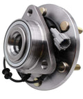 Front view of Front Wheel Hub Bearing Assembly With ABS Plug And Play Direct Fit For 2004-2007 Infiniti QX56, 2005-2007 Nissan Armada, 2004 Pathfinder, Pathfinder Armada, 2004-2007 Titan Six Lug