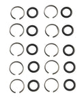 Components of Ten Piece Pneumatic Wrench Accessories Kit With Retainer Rings And O Rings And Install Tools For Most Electric And Pneumatic Wrenches