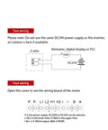 Diagram showing two and four wiring instructions for Ultrasonic Level Meter With 4 To 20mA Output Integrated Sensor For Silo And Water Level Measurement Digital Display 0 To 10m Range Waterproof ABS Shell Built For The Job Heavy Duty Industrial Grade Level Sensor For Quick Precise Readouts