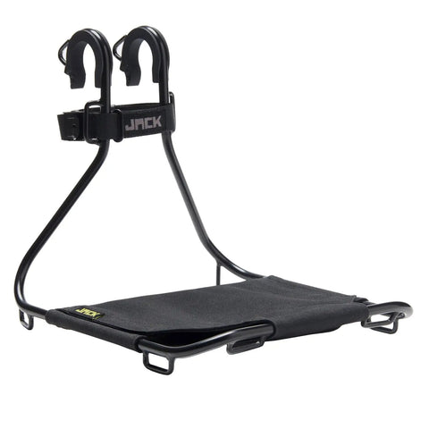 Jack The Bike Rack Front Rack Black Universal Fit Tool Free Install With Patented Strap System Beefy Stainless Steel 304