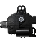 HVAC mode actuator vent control, left main, black plastic housing with visible circular drive gear