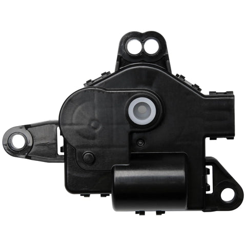 HVAC mode actuator vent control, left main, black plastic housing with visible circular drive gear