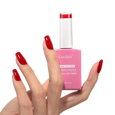Dope Big Apple Red Gel Polish Salon Grade 0.5 Fl Oz Soak Off UV LED Cure For 60 To 90 Seconds Safe Low Odor HEMA Free And TPO Free Nail Lacquer bottle