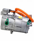High Voltage Electric AC Air Conditioning Compressor For Tesla Model S And Model X direct bolt-on unit with orange wiring.