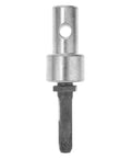 Silver Power Drill Adapter For Earth Augers And Garden Gear With Four Slot Shank, Heavy Duty Drill Bit Converter