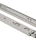Pack Of Ten 12 Inch Ball Bearing Full Extension Drawer Slides Zinc Plated With Three Fold Full Extension And 100 Lbs Weight Capacity