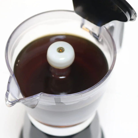 Cuban Style Espresso Maker For Home Or Travel On The Go, 6 Cup Or 3 Cup Electric Moka Pot With Detachable Base And Overheat Protection