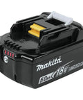 Makita XRT01TK 18V LXT Brushless Cordless Rebar Tying Tool Kit With 5.0Ah Battery, compact lithium-ion battery for construction use.