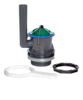 Champion 4 Flush Valve Replacement Kit For Toilet Tank With Easy Install Hardware Durable Premium Plastic Construction No Finish Fast Quiet And Reliable Flush Performance For Quick Do It Yourself Repair, shown disassembled with installation hardware.