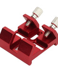 Universal Dovetail Base For Finder Scope Mount With Two Grippy Thumbscrews No Fuss Install For Optical Telescopes, red finish