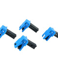 Fluid Line Stopper Clamp Kit With Spring Loaded Plugs For 1/2 In, 3/8 In, And 5/16 In Lines 4-Piece Universal Plastic And Metal Stopper Set