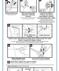 Installation instructions for the Perf Fit Tank Lever Brushed Nickel 3-1/2 Inch By 9-29/32 Inch By 1-5/16 Inch Universal Toilet Lever Replacement.