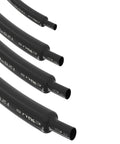 40 Pieces Heat Shrink Tubing Kit 4mm Diameter 40mm Length 2 To 1 Shrink Ratio Black Polyolefin Electrical Tubing close-up view
