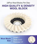 Wool Flap Polishing Disc For Angle Grinder Four And A Half Inch By Seven Eighths Inch Arbor High Density Wool Polishing Wheel