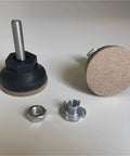 Adjustable Felt Chair Leveling Feet With 42mm Base For Wood Furniture Balance And Floor Protection No Fuss Height Adjustable Screw Wide Bearing Base To Stop Slipping And Scratches On Tables Cabinets Desks And Sofas, felt pad and hardware