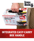 Hella Tough Heavy Duty Contractor Trash Bags 45 Gallon Pack Of 18 Black 3 Mil Thick Garbage Sacks with box handle.
