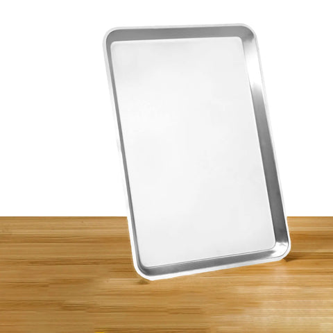 Heavy Duty Commercial 13 X 18 Half Size Aluminum Sheet Pan And Bun Tray With Sturdy Tapered Sides Built To Crush The Daily Kitchen Grind Without Breaking A Sweat