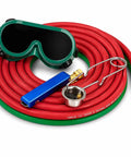 Portable Oxygen Acetylene Gas Welding Kit with Cutting Torch Regulators and Eleven And A Half Foot Hose for Metalwork Projects