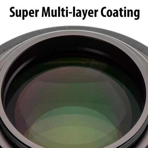 Close-up of 2 Inch Telescope Eyepiece With Ultra Wide 70 Degree View And 20mm Eye Relief, showcasing premium multi-layer coatings.