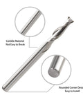 Premium Heavy Duty CNC Router Bits Featuring 1/8 Inch Shank Solid Carbide End Mills with rounded corner design, easy to install.
