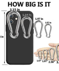Spring snap hooks, 304 stainless steel, Amazon brand, four sizes 1.57–3.15 in for outdoor rope connections