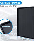 Triple Pack Extra Large Oil Drip Pan 35.4 X 24 Inch Heavy Duty Plastic Drain Tray, car maintenance accessory