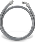Three Quarter Inch Six Foot Liquid Tight PVC Electrical Conduit Kit with straight and 90-degree fittings shown in a coiled position