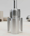 Pipe Threader Attachment For Drill Aluminum Threading Tool Bit Adapter For PVC And PPR Conduits Quick Thread Repair And Leak Fix mounted on drill