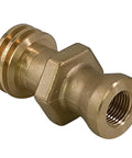 Tight Grip Forklift Propane Lp Gas Tank Valve Male Connector Fitting And Quick Disconnect Adapter in brass designed for easy hookups.