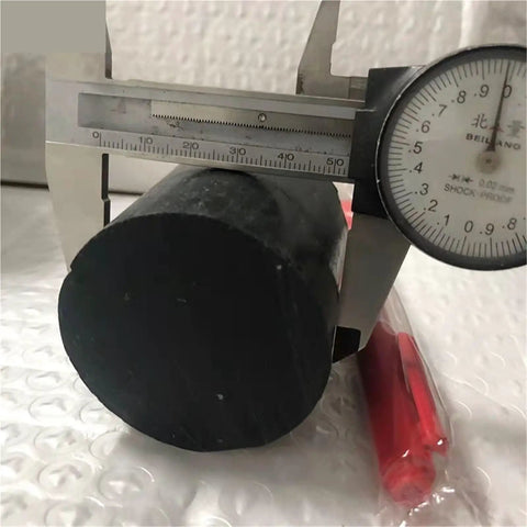 Wide Diameter PTFE Graphite Bar Rod For Your DIY Builds Non Toxic Eco Friendly Plastic Rod OD 40mm Length 100mm Black