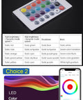 LED remote controller for Built Tough Square LED Shower System With Thermostatic Valve And Dual Mode Spray, color adjustment options.